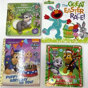 Paw Patrol Sesame Street Kids Toddler Christmas Easter Birthday Book Bundle